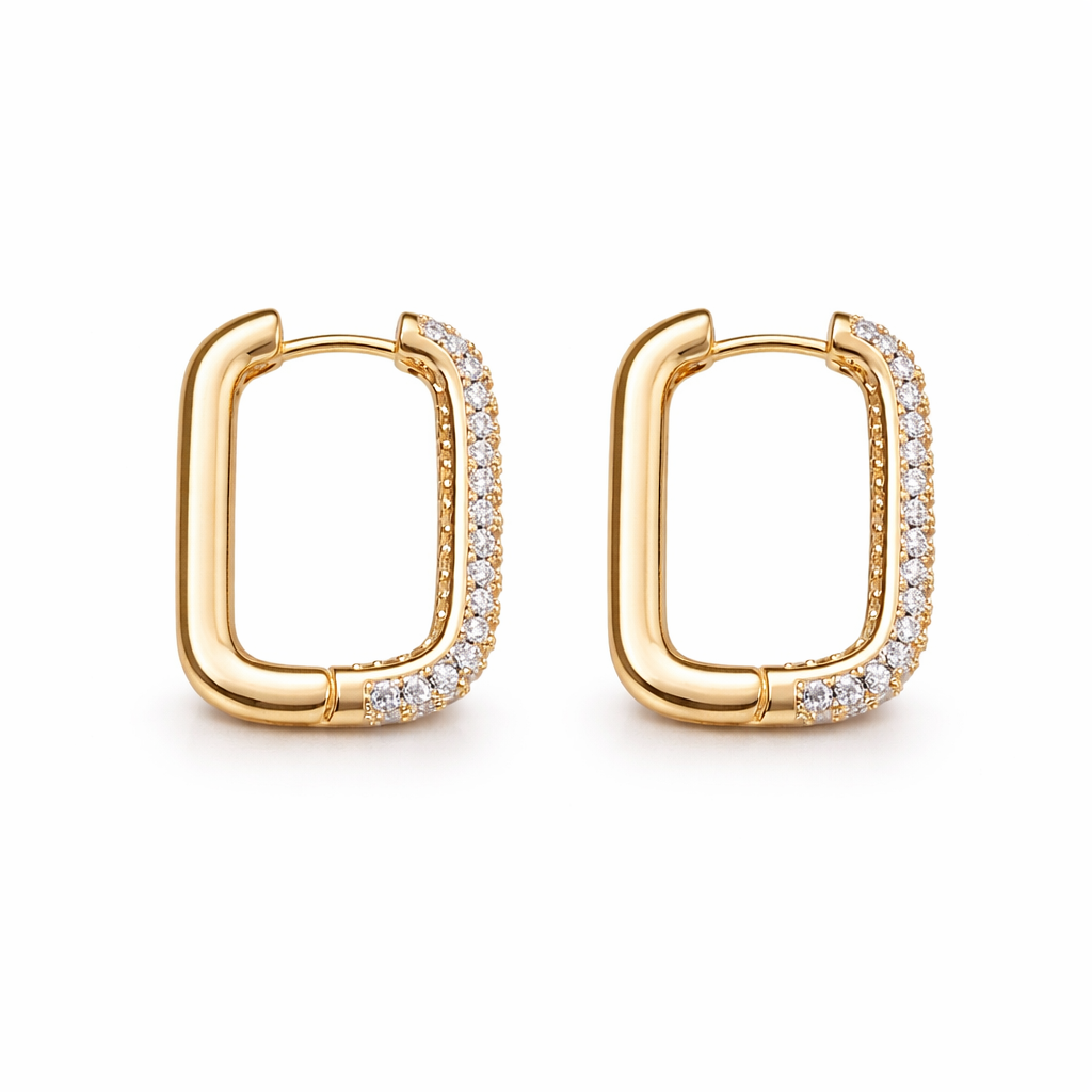 Aura Square Hoops