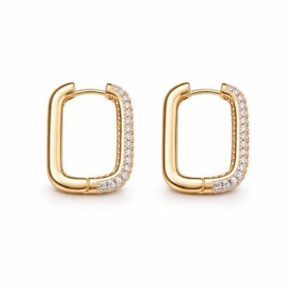 Aura Square Hoops