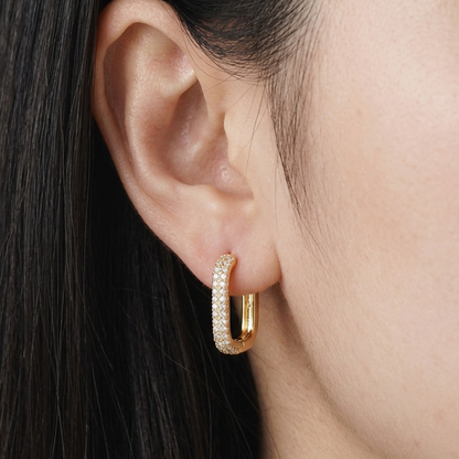 Aura Square Hoops