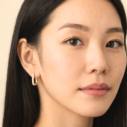 Aura Square Hoops