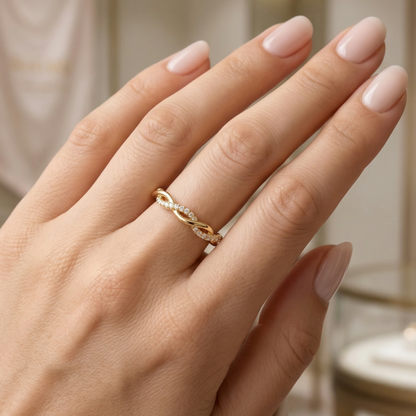 Infinity Twist Ring